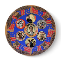 Obama Kaleidoscope 4-Inch Button
