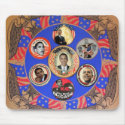 Obama Kaleidoscope Mousepad by elfyboy Obama Kaleidoscope Mousepad