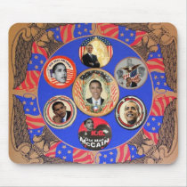 Obama Kaleidoscope Mousepad by elfyboy Obama Kaleidoscope Mousepad