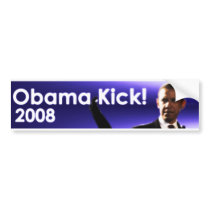 Obama Kick 2008 Sticker bumper stickers by Zyedy0 Obama Kick 2008 Sticker bumper stickers