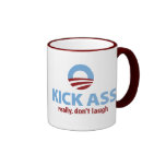 Obama Kicks Ass - Really, Don't Laugh Mug