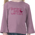 Obama Kids - "Barack Says We Can" for Girls t-shirts by deezyn Obama Kids - "Barack Says We Can" for Girls t-shirts