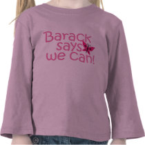 Obama Kids - "Barack Says We Can" for Girls t-shirts by deezyn Obama Kids - "Barack Says We Can" for Girls t-shirts