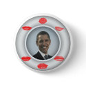 Obama Kisses buttons by UTeezSF Obama Kisses buttons