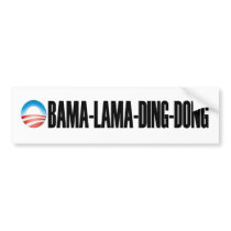 obama-lama-ding-dong Bumper Sticker bumper stickers by mikek92349 obama-lama-ding-dong Bumper Sticker bumper stickers