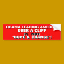 OBAMA LEADING AMERICA OVER A CLIFF... bumper stickers by Go_Buckeyes OBAMA LEADING AMERICA OVER A CLIFF... bumper stickers