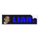 obama, LIAR bumper stickers by Precambrian obama, LIAR bumper stickers