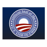 Obama Liar-in-Chief Postcard