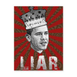 Obama Liar Post Cards