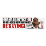 "Obama Lie Detector" bumper stickers