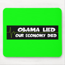 Obama lied-anti Obama Mouse Mat
