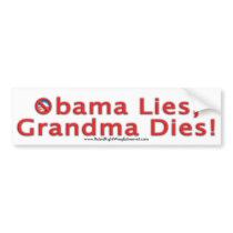 Obama Lies Bumper Sticker