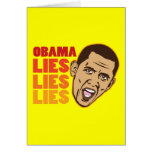 Obama Lies Lies Lies Card
