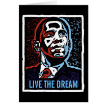 Obama Live The Dream Card