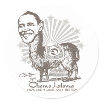 Obama Llama Presidential Gear stickers