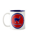 Obama Llama Two-Tone mugs by TerryBain Obama Llama Two-Tone mugs