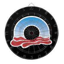 Obama Logo 2012 Dartboard With Darts