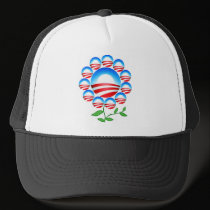 Obama Logo Flower hats