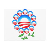 Obama Logo Flower postcards by DiscoverBG Obama Logo Flower postcards