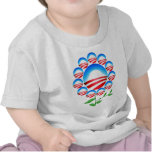 Obama Logo Flower Shirts