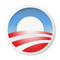 Obama Logo magnets by waxmyrtleretail Obama Logo magnets