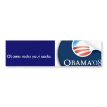 obama logo, Obama rocks your socks. bumper stickers