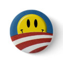 Obama Logo Smiley Face Button