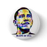 Obama - Made in USA Button