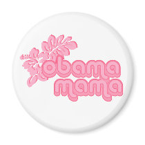 obama mama. alba. refrigerator magnet
