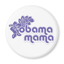 obama mama. alba. refrigerator magnets