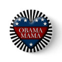 obama mama. patriotic heart. buttons by asyrum obama mama. patriotic heart. buttons