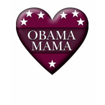 obama mama. patriotic heart. t-shirts
