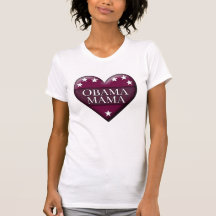 obama mama. patriotic heart. t-shirts