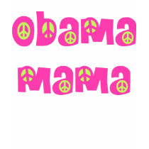 Obama Mama (pink and green) t-shirts by naturetees Obama Mama (pink and green) t-shirts