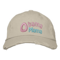 Obama Mama, President Barack Obama USA embroidered hats by beverlytazangel Obama Mama, President Barack Obama USA embroidered hats