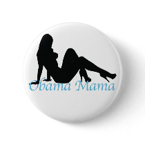 obama mama. sexy silhouette. v2. buttons