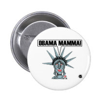 Obama Mamma Button buttons