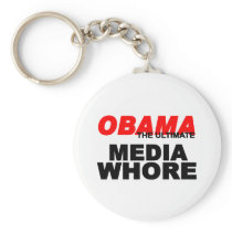 Obama Media Whore Keychain