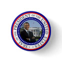 Obama Mini Button - Red White and Blue