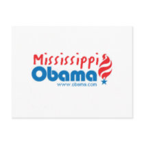 Obama Mississippi Postcard by samappleby Obama Mississippi Postcard