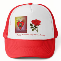 Obama Momma Happy Valentines Cap hats
