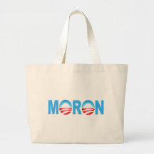 OBAMA MORON TOTE BAG