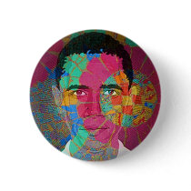 Obama Mosaic-style Button
