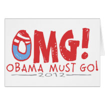 Obama Must Go 2012 Greeting Cards