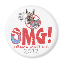 Obama Must Go 2012 Refrigerator Magnet