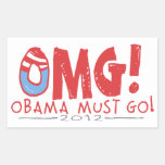 Obama Must Go 2012 Rectangular Sticker