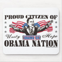 Obama Nation Cartoon Mousepad 