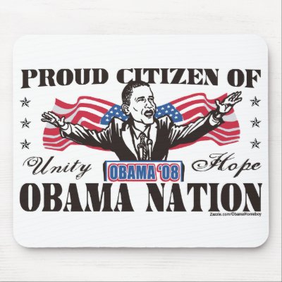 Obama Nation Cartoon Mousepad