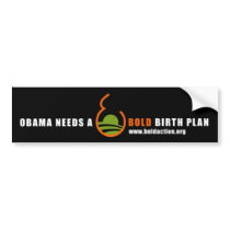 Obama needs a BOLD birth plan BUMPERSTICKER by BOLDaction Obama needs a BOLD birth plan BUMPERSTICKER