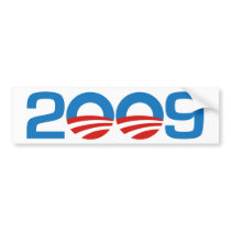 Obama New Year 2009 Bumper Sticker bumper stickers